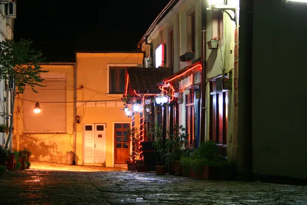 Calle vieja por la noche — Foto de Stock