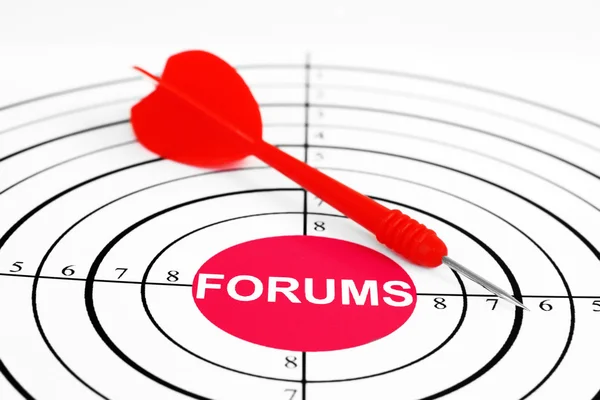 Forum target — Stock Photo, Image