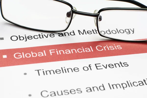 Global crisis — Stock Photo, Image