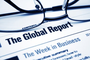 Global business report clipart