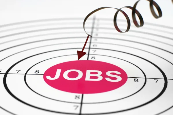 Jobs target — Stock Photo, Image