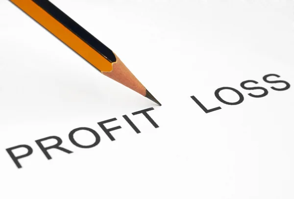Profit or loss — Stock Photo, Image
