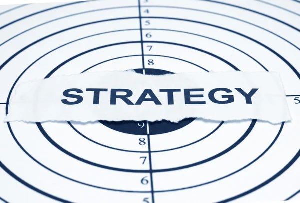 Strategi mål — Stockfoto