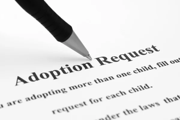 Pedido de adopção — Fotografia de Stock