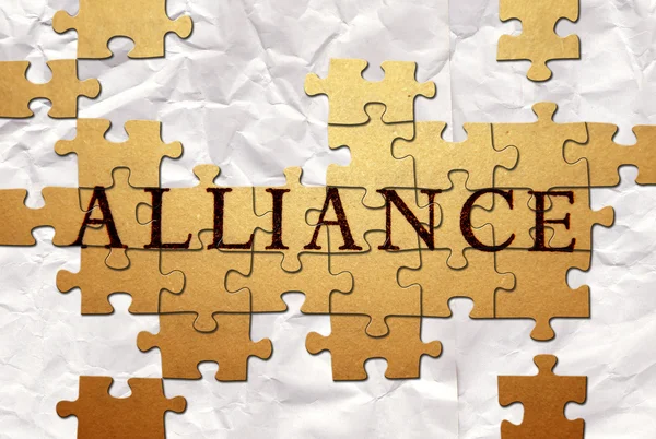 Alliance rpuzzle — Stock Photo, Image
