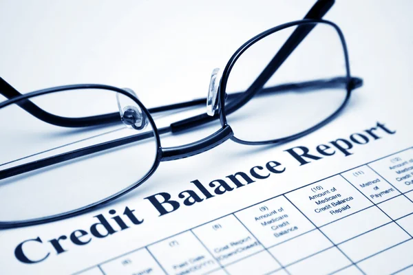 Kredi bakiye raporu — Stok fotoğraf