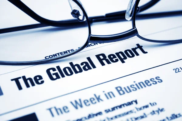 Global bedrijfsrapport — Stockfoto