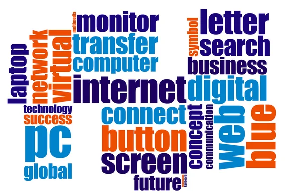 Internet word cloud — Stock Photo, Image