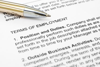 Employment form clipart