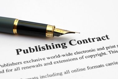 Publishing contract clipart