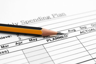 Spending plan clipart