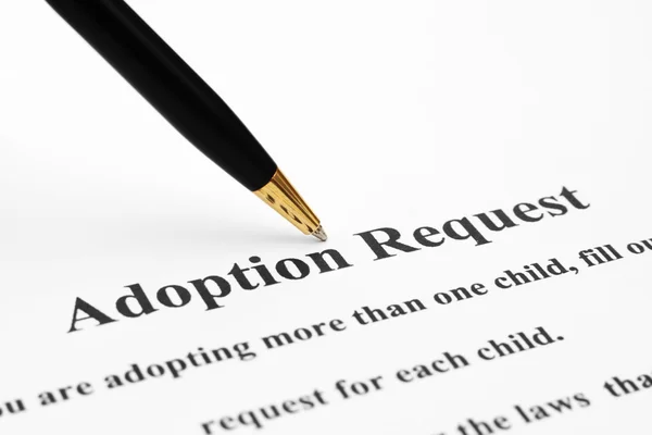 Pedido de adopção — Fotografia de Stock