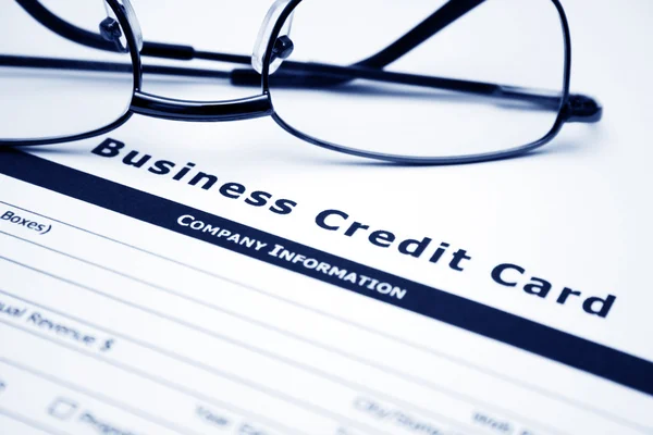 Business credit card application — Stock Photo, Image