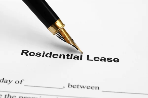 Residential lease — Stock Photo, Image