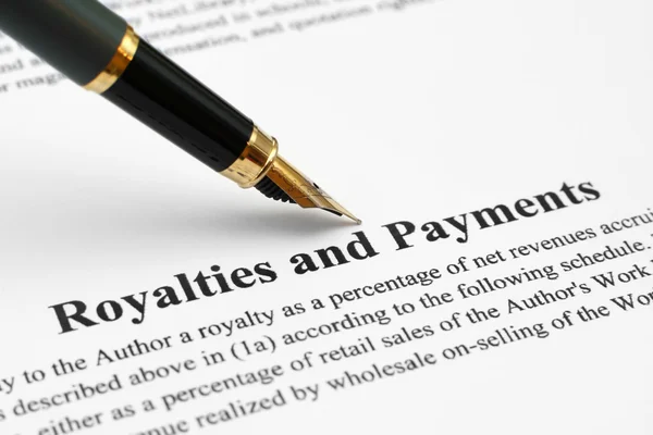 Royalties and payments — Stock Photo, Image