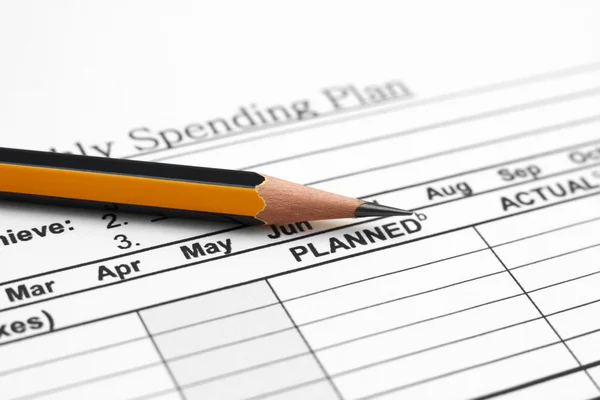 Spending plan — Stock Photo, Image