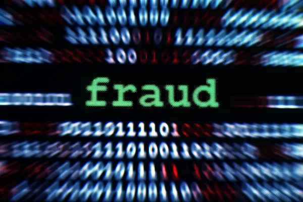 Fraud over binary data — Stock Photo, Image
