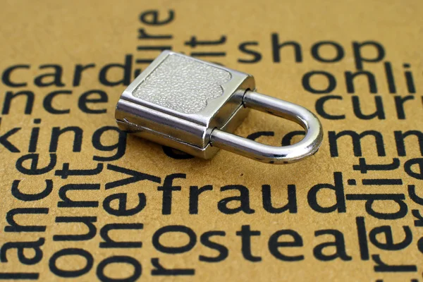 Fraud and lock — Stock Photo, Image