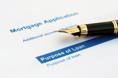 Mortgage application clipart