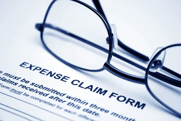 Expense claim form — Stock Photo, Image