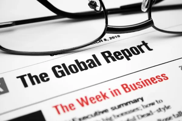 Globalny raport — Zdjęcie stockowe
