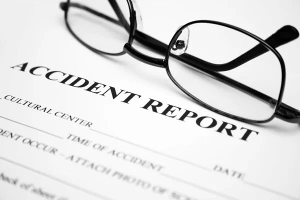 Accident report form — Stock Photo, Image