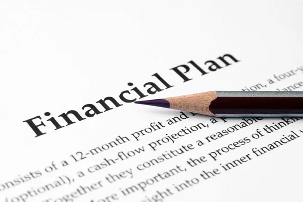 Plan financiero — Foto de Stock