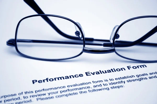 Formulário de avaliação de desempenho — Fotografia de Stock