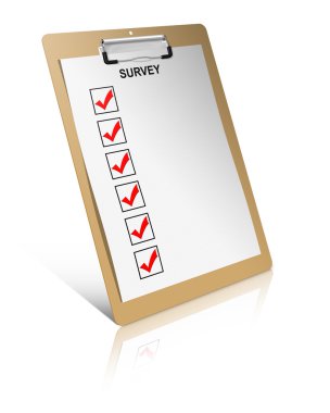 Survey checklist clipart