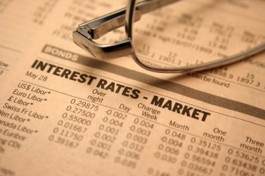 Interest rates - market clipart