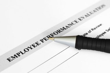 Employee performance evaluation clipart