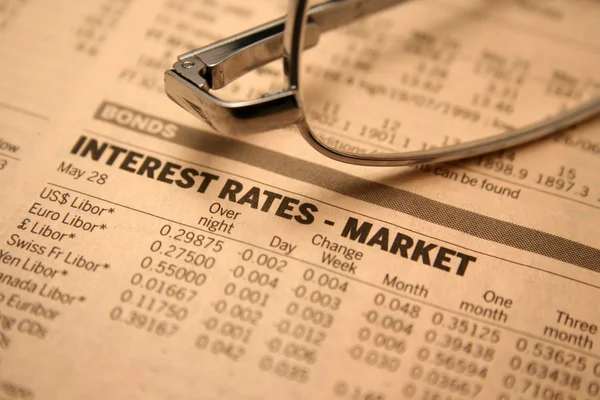 Interest rates - market — Stock Photo, Image