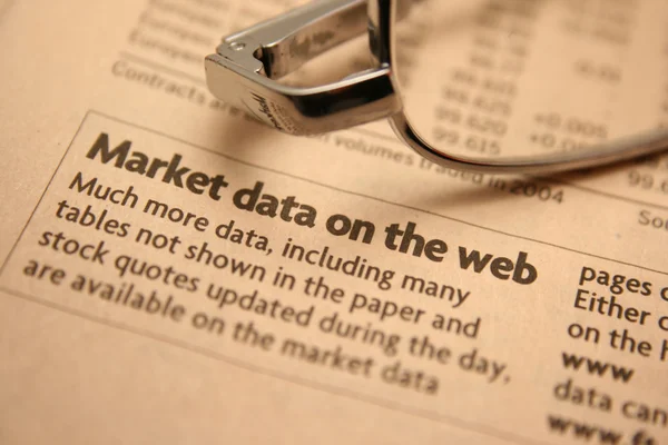 Market data — Stock Photo, Image
