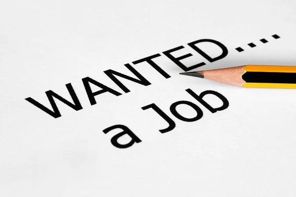 Job wanted — Stock Photo, Image