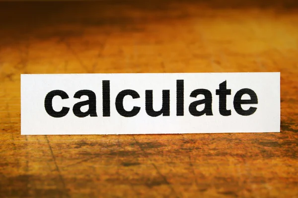 Calculate — Stock Photo, Image