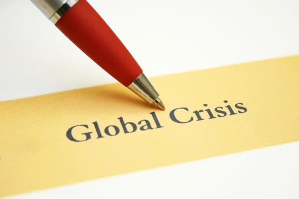 全球危机 — 图库照片