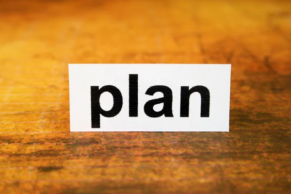 Plan koncept — Stockfoto