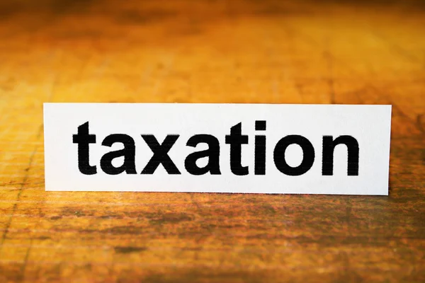 Taxation — Stock Photo, Image