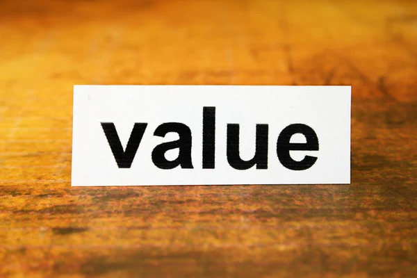 Concepto de valor —  Fotos de Stock