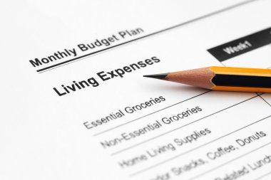 Living expenses clipart