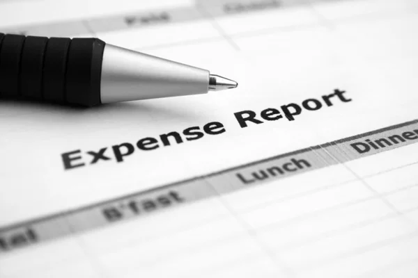Relazione sulle spese — Foto Stock