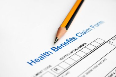 Health claim form clipart