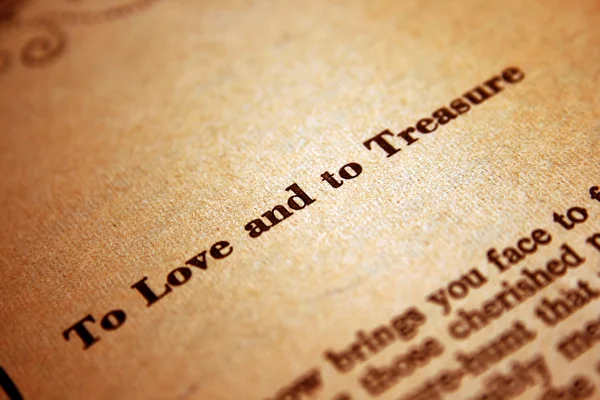 Amor y tesoro — Foto de Stock