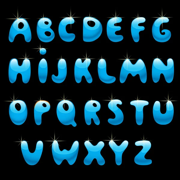 Alfabeto brillante — Archivo Imágenes Vectoriales