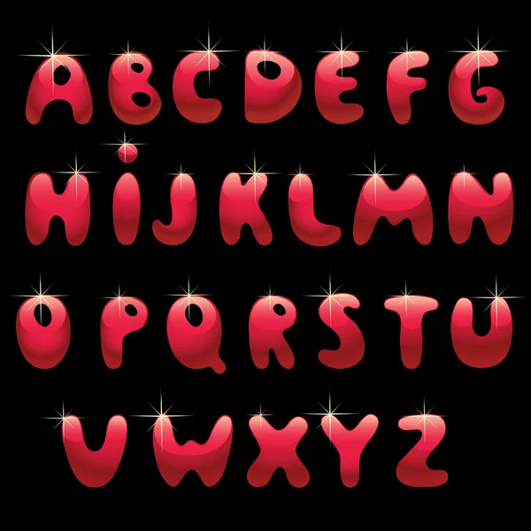 Alphabet brillant — Image vectorielle