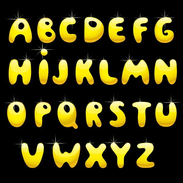 Glansigt alfabetet — Stock vektor