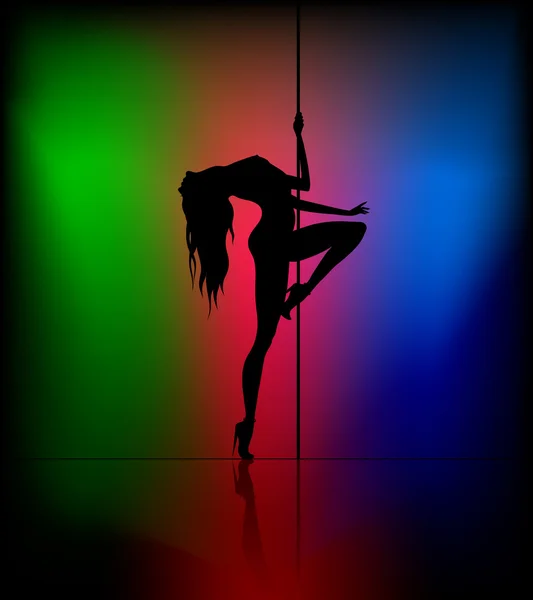 Сексуальна полюс танцюрист — стоковий вектор
