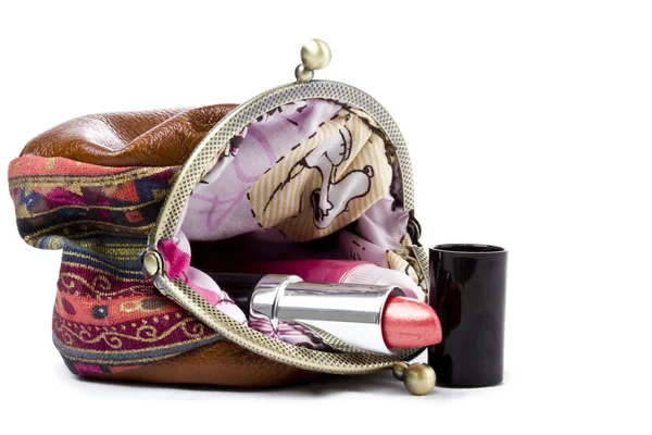 The handwork does Makeup bag — Stock Photo, Image