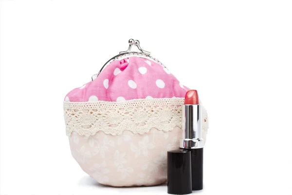 The handwork does Makeup bag — Stock Photo, Image