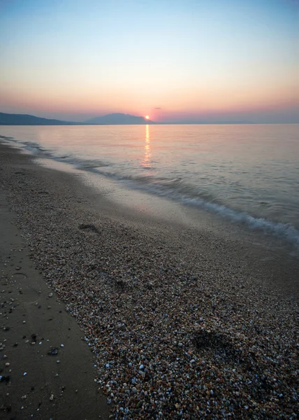 stock image Sunrise in Nea Vrasna